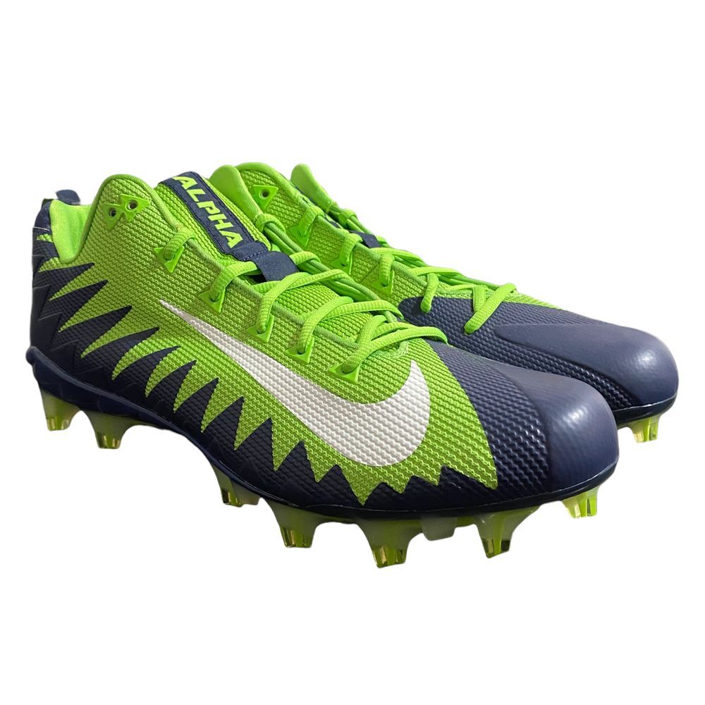 Nike Alpha Menace Pro Low TD Men's Size 17 Football Cleats Seahawks 918187-429